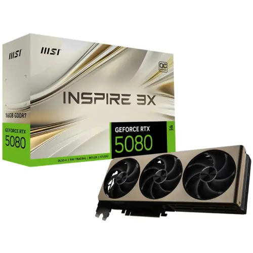MSI GeForce RTX 5080 16G INSPIRE 3X OC
